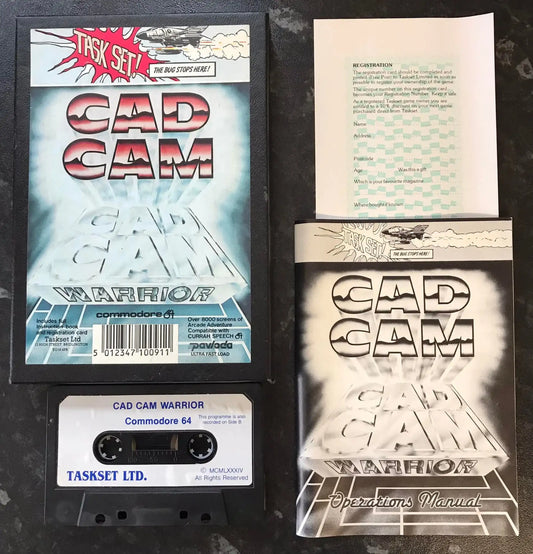 Cad Cam Warrior, C64 game by Taskset, WORKING Magretro