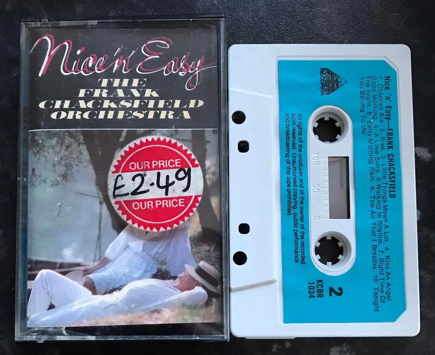 Nice 'n' Easy Album, The Frank Chacksfield Orchestra, KCBR 1034,Vintage Cassette Magretro