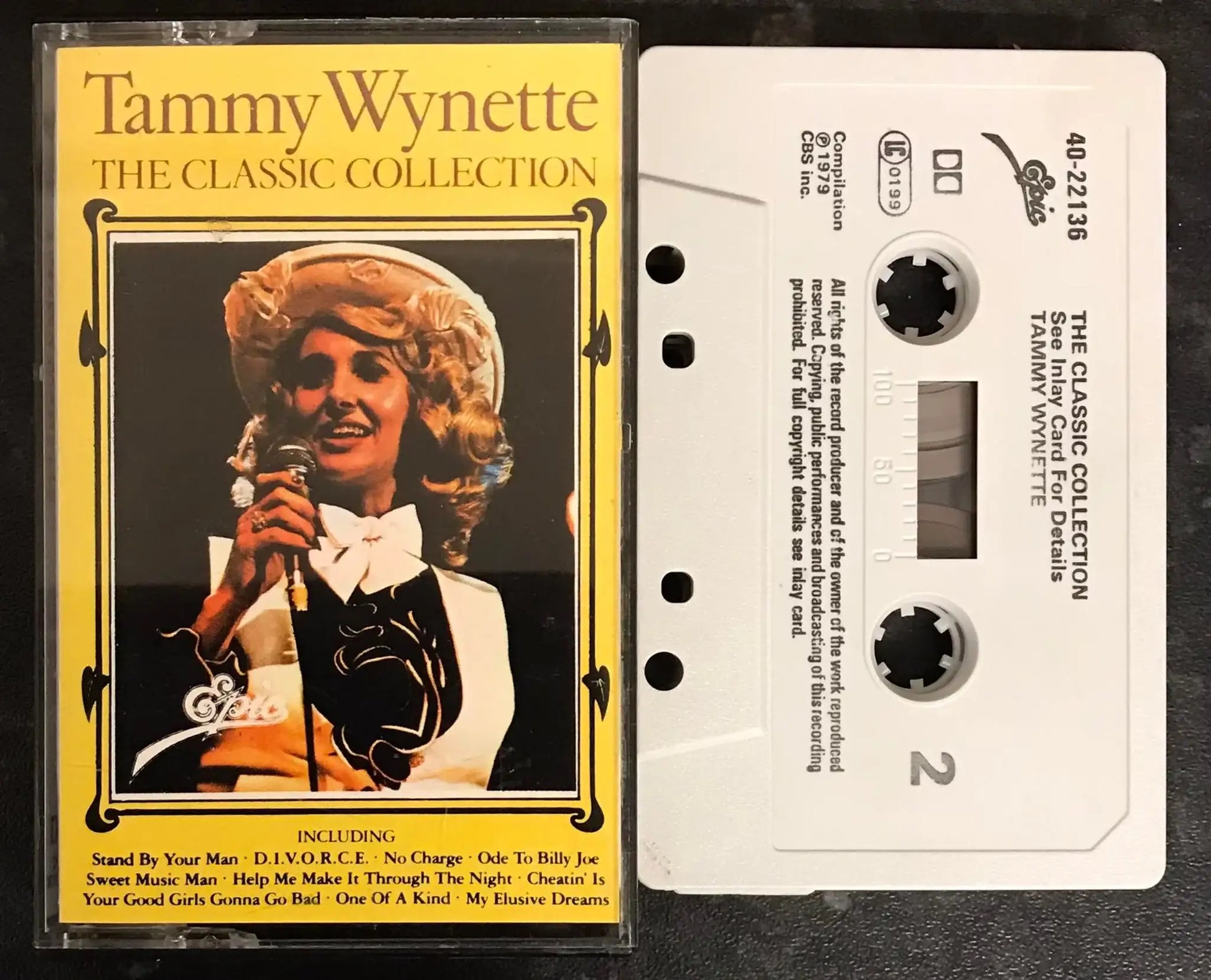 Tammy Wynette, The Classic Collection Album, Epic, EPC 40-22136,Vintage Cassette Magretro