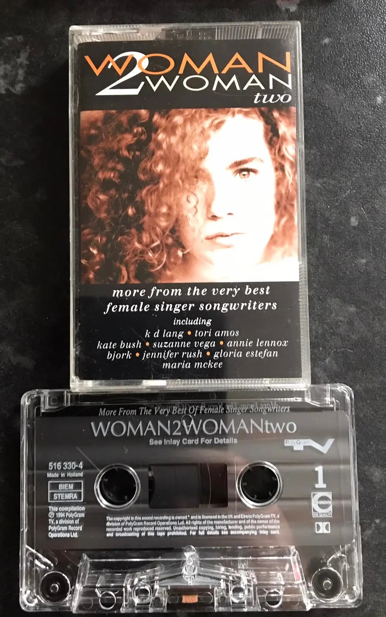 Woman 2 Woman Two Album, Polygram TV, 516 330-4, Vintage Cassette Magretro