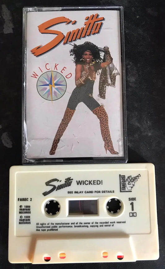 Sinitta, Wicked! Album, Fanfare Records, FAREC 2, Vintage Cassette Magretro