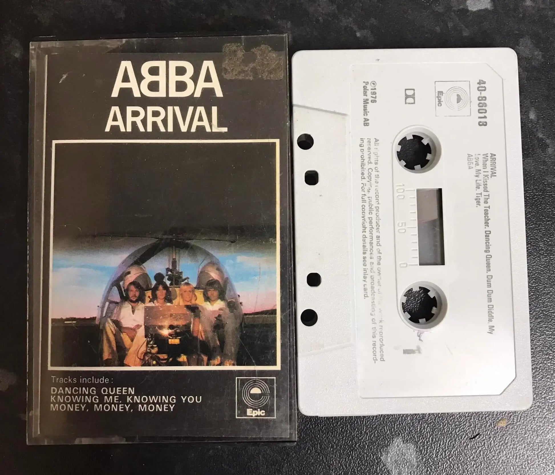 Abba, Arrival Album, EPIC, POLAR, 40-86018, Vintage Cassette Magretro