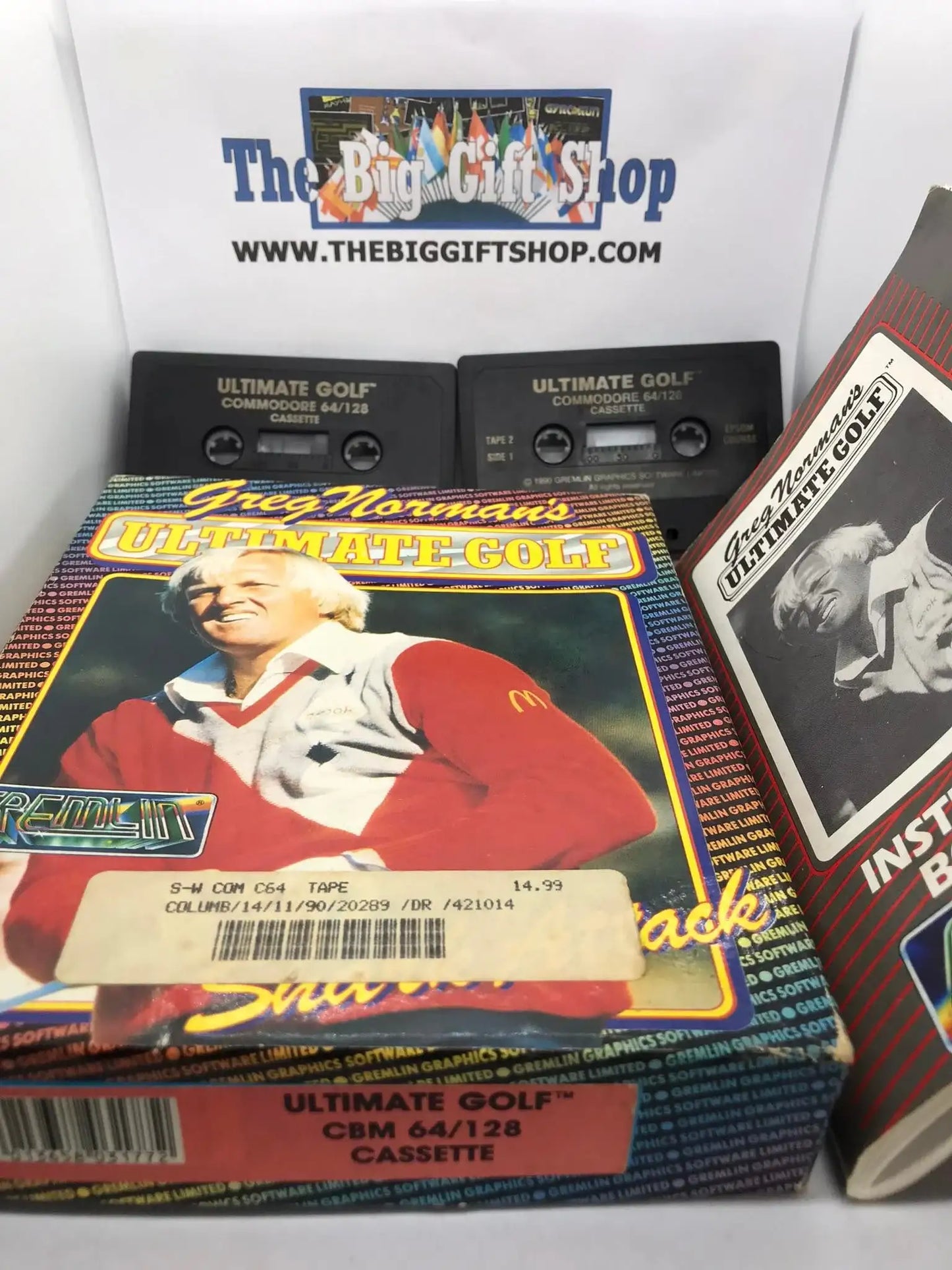 Greg Norman's Ultimate Golf, C64, by Gremlin Graphics, RARE, WORKING Magretro