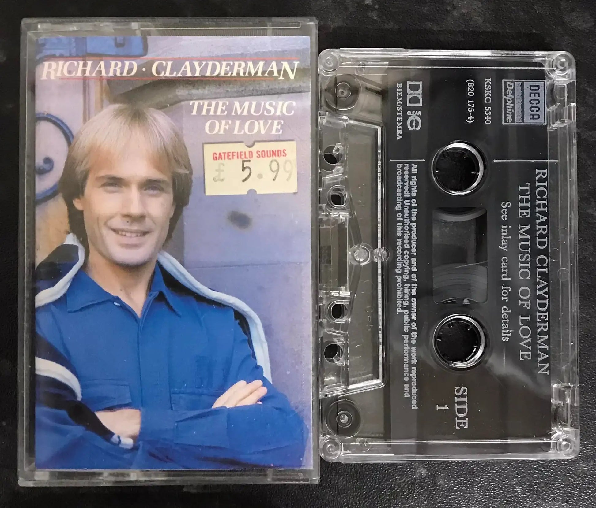 Richard Clayderman The Music Of Love Album, Decca, KSKC 5340 Magretro