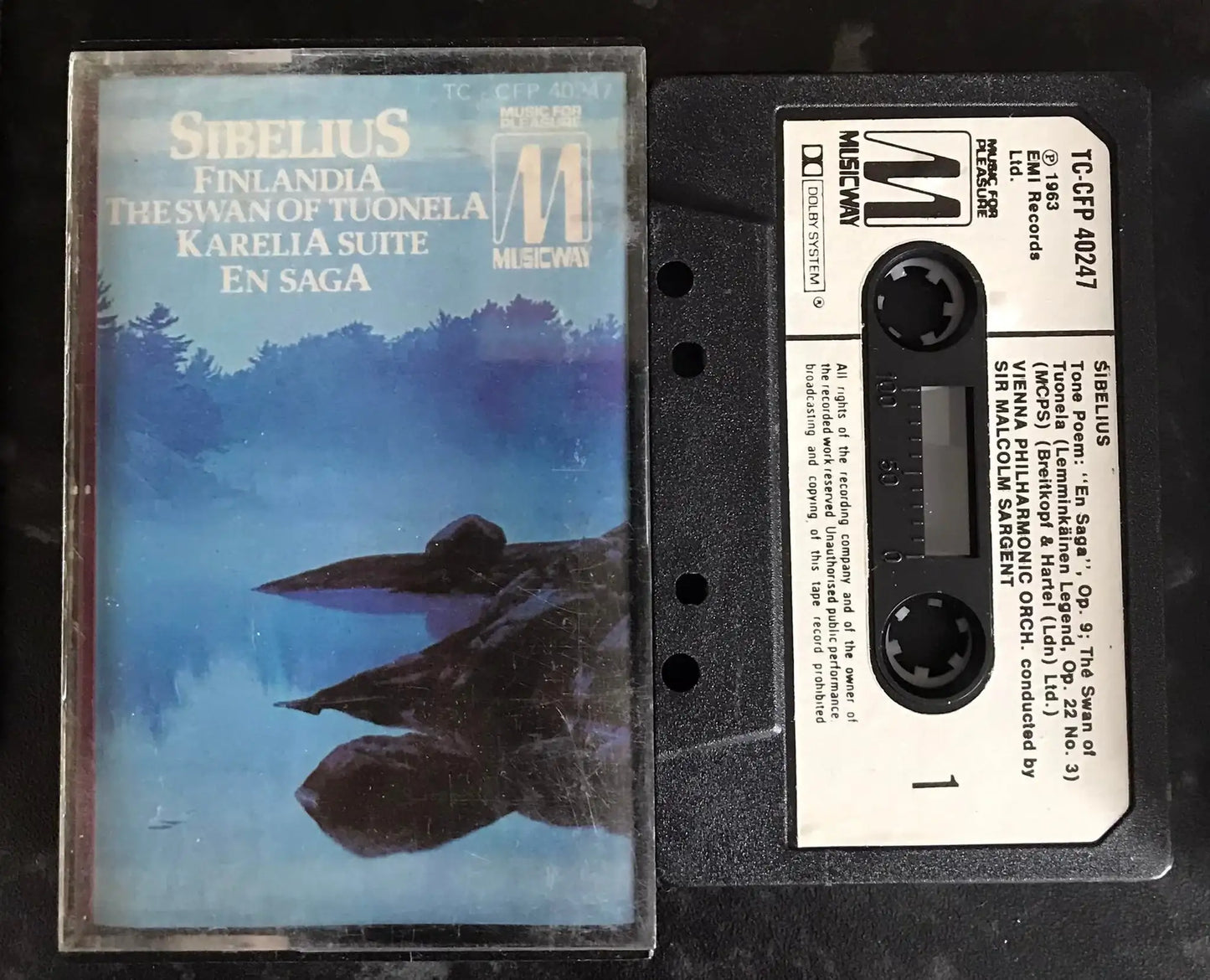 Sibelius, Finlandia, The Swan Of Tuonela, Classics For Pleasure, TC-CFP 40247 Magretro