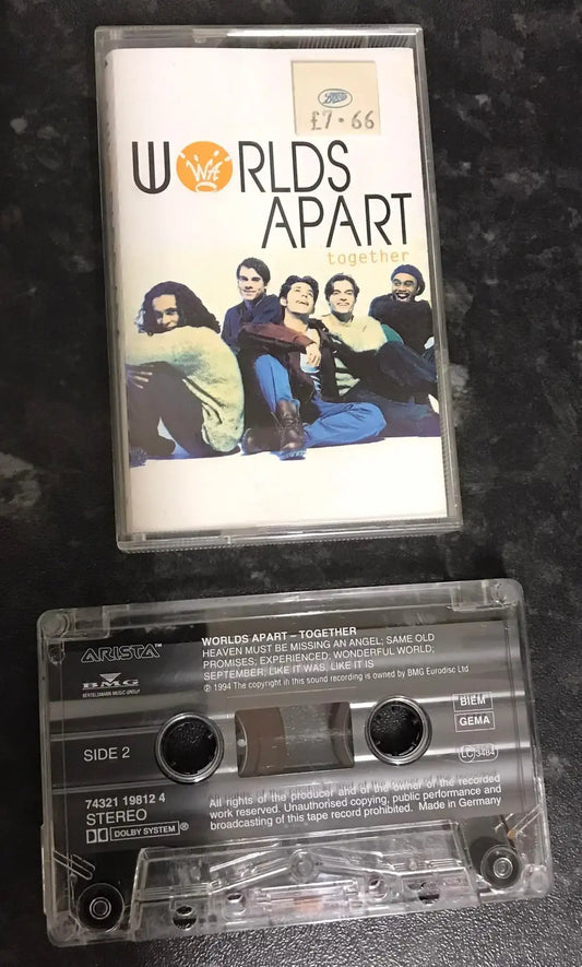 Worlds Apart, Together Album, Arista, 74321198124, Vintage Cassette Magretro