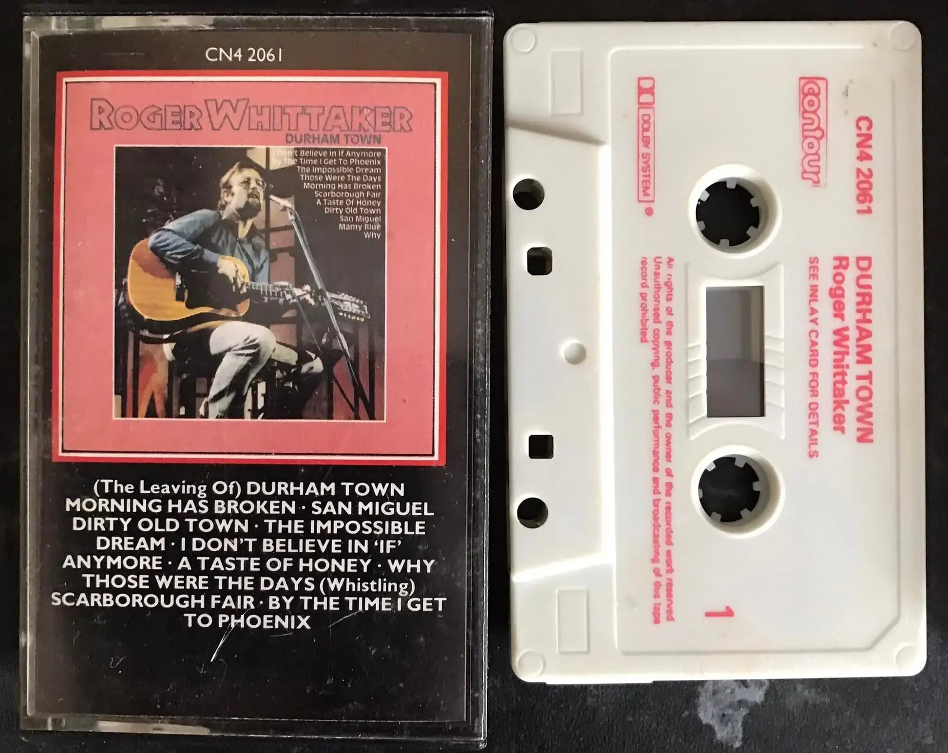 Roger Whittaker, Durham Town Album, Contour, CN4 2061, Vintage Cassette Magretro