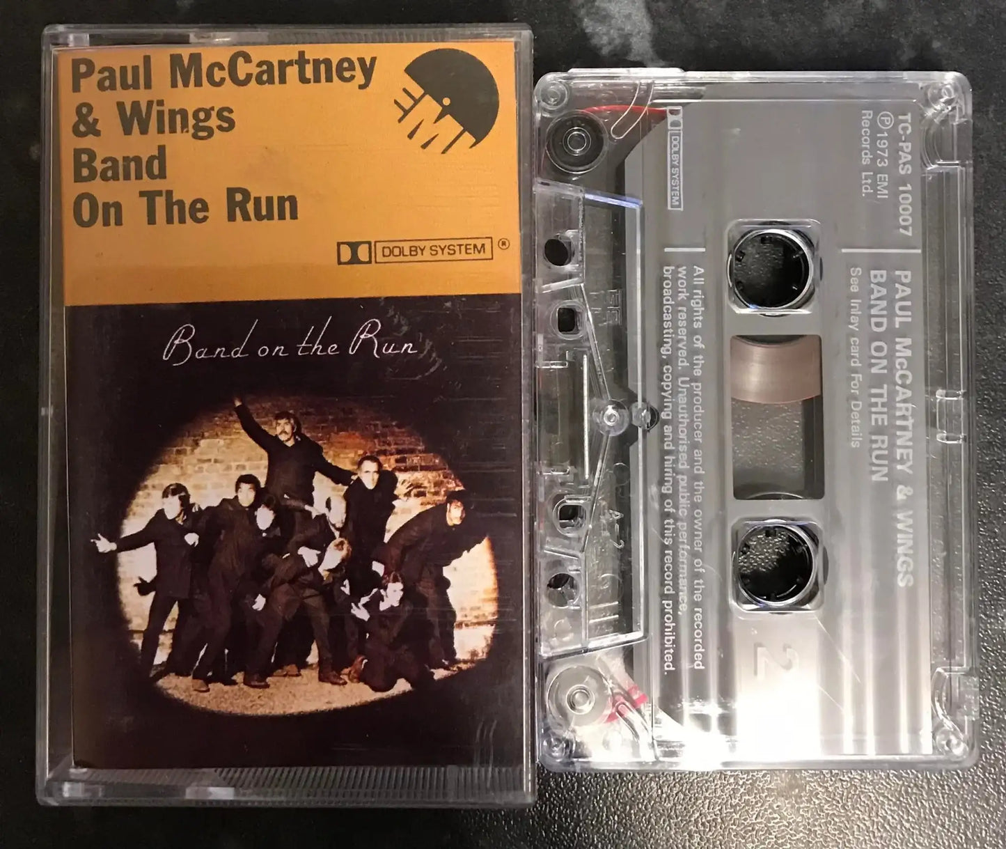 Paul McCartney & Wings, Band on the Run, TC-PAS 10007, Vintage Cassette Magretro
