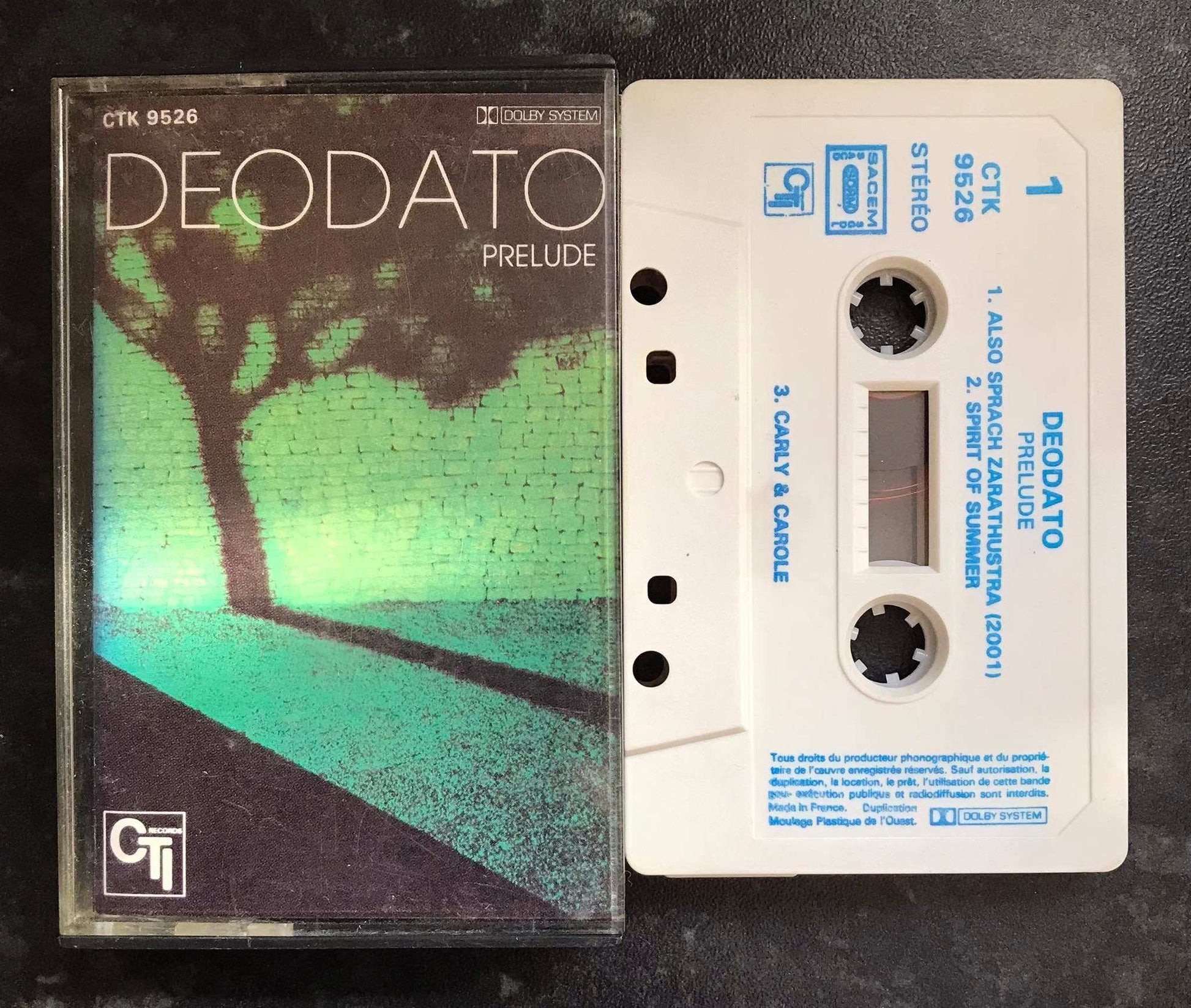 Deodato Prelude Album, CTK 9526, CTI, Vintage Cassette Magretro