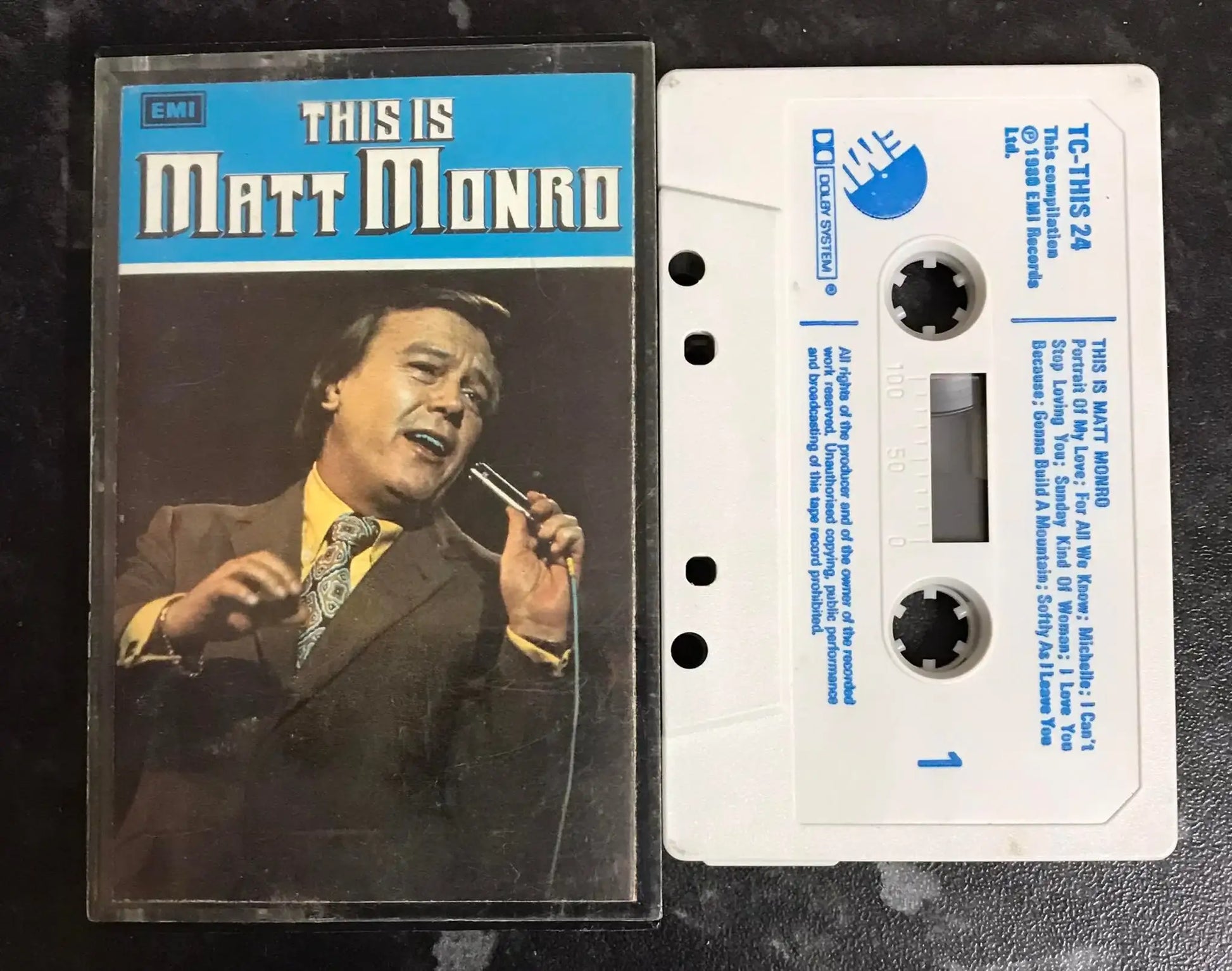 This Is Matt Monro Album, tc-this 24, EMI, Vintage Cassette Magretro