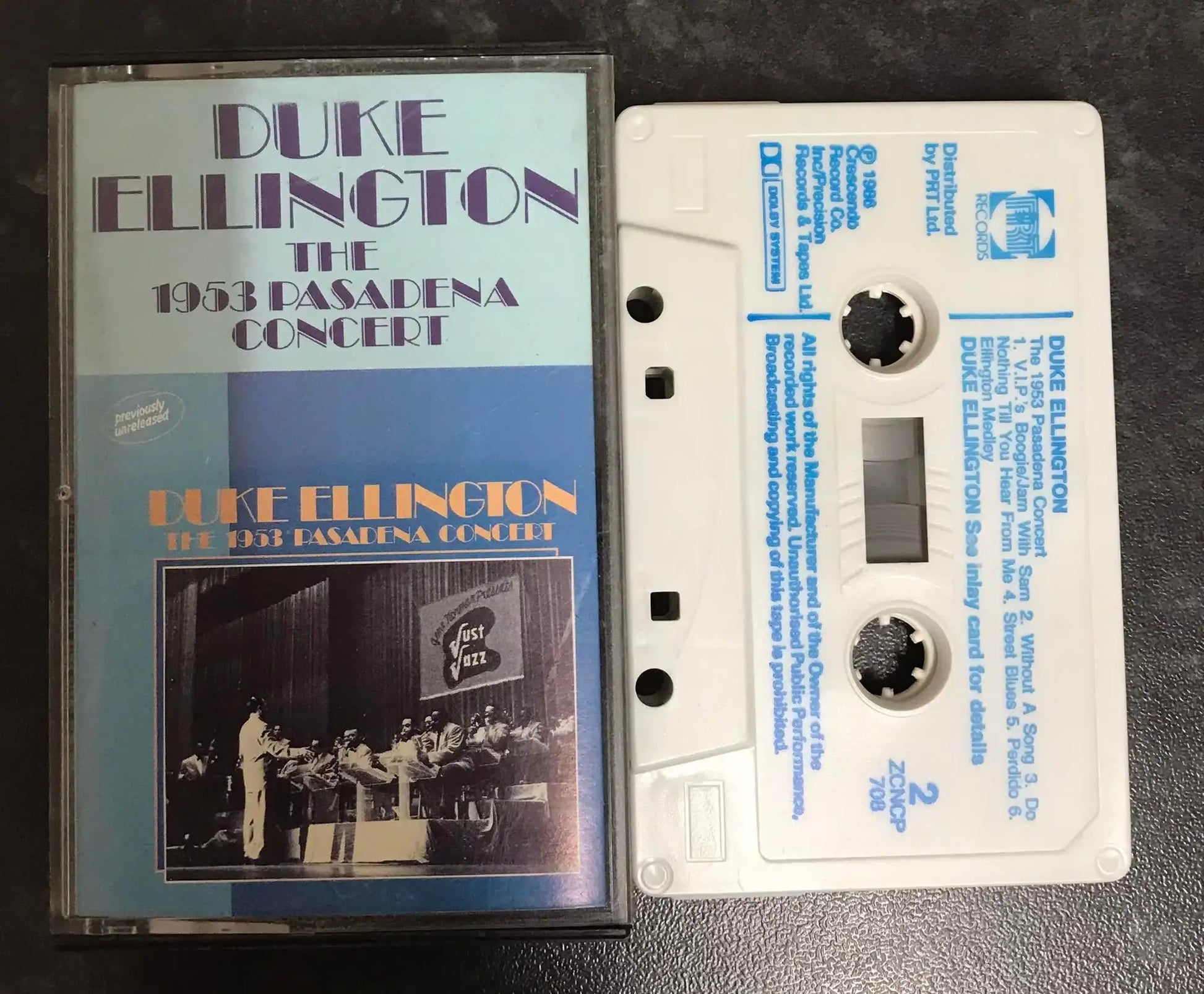 Duke Ellington, The 1953 Pasadena Concert, PRT, ZCNCP 708, Vintage Cassette Magretro
