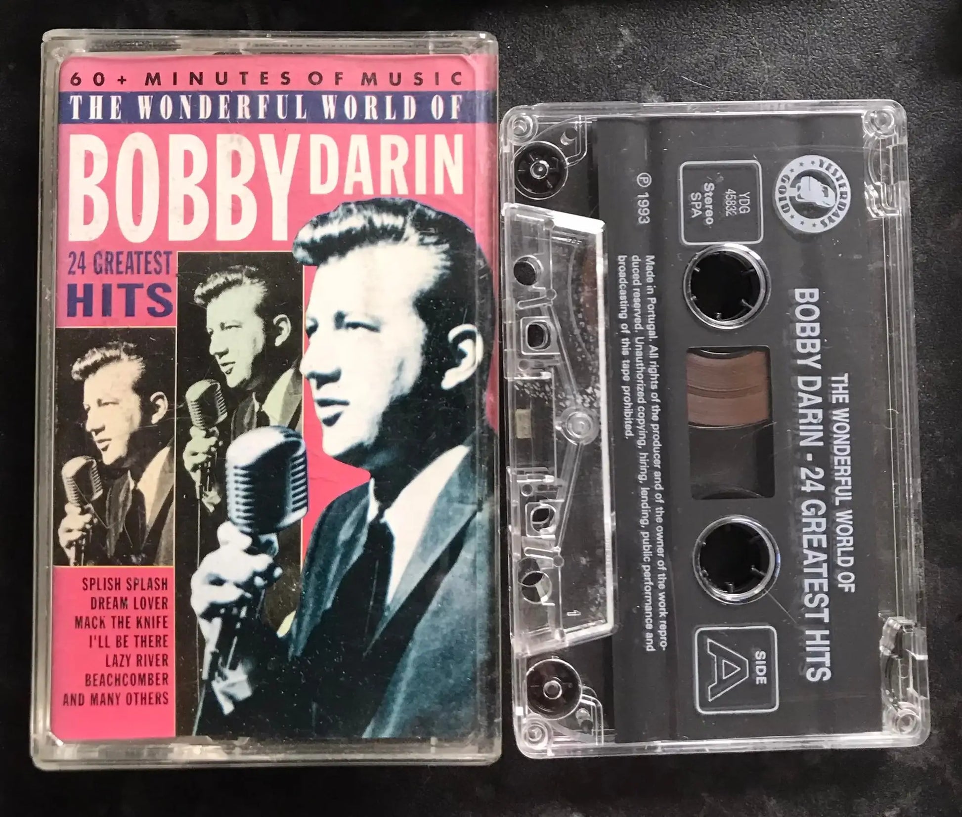 The Wonderful World of Bobby Darin, 24 Greatest Hits, YDG 45832,Vintage Cassette Magretro