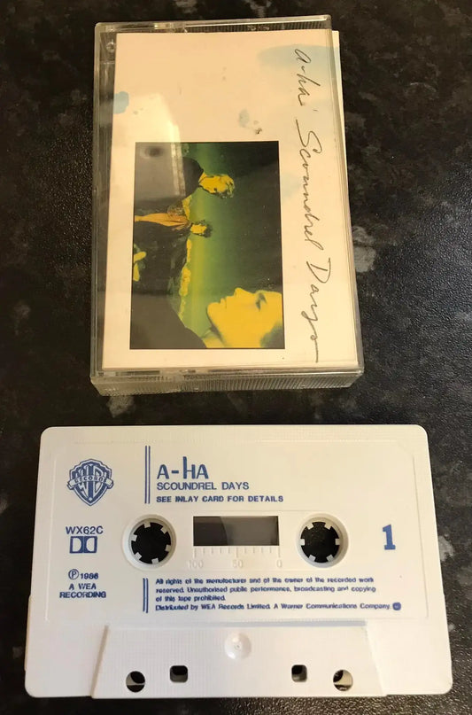 A-HA, Scoundrel Days Album, WB RECORDS, WX62C, Vintage Cassette Magretro