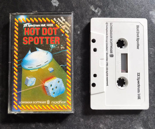 Hot Dot Spotter (Working), ZX Spectrum, by Longmans Magretro
