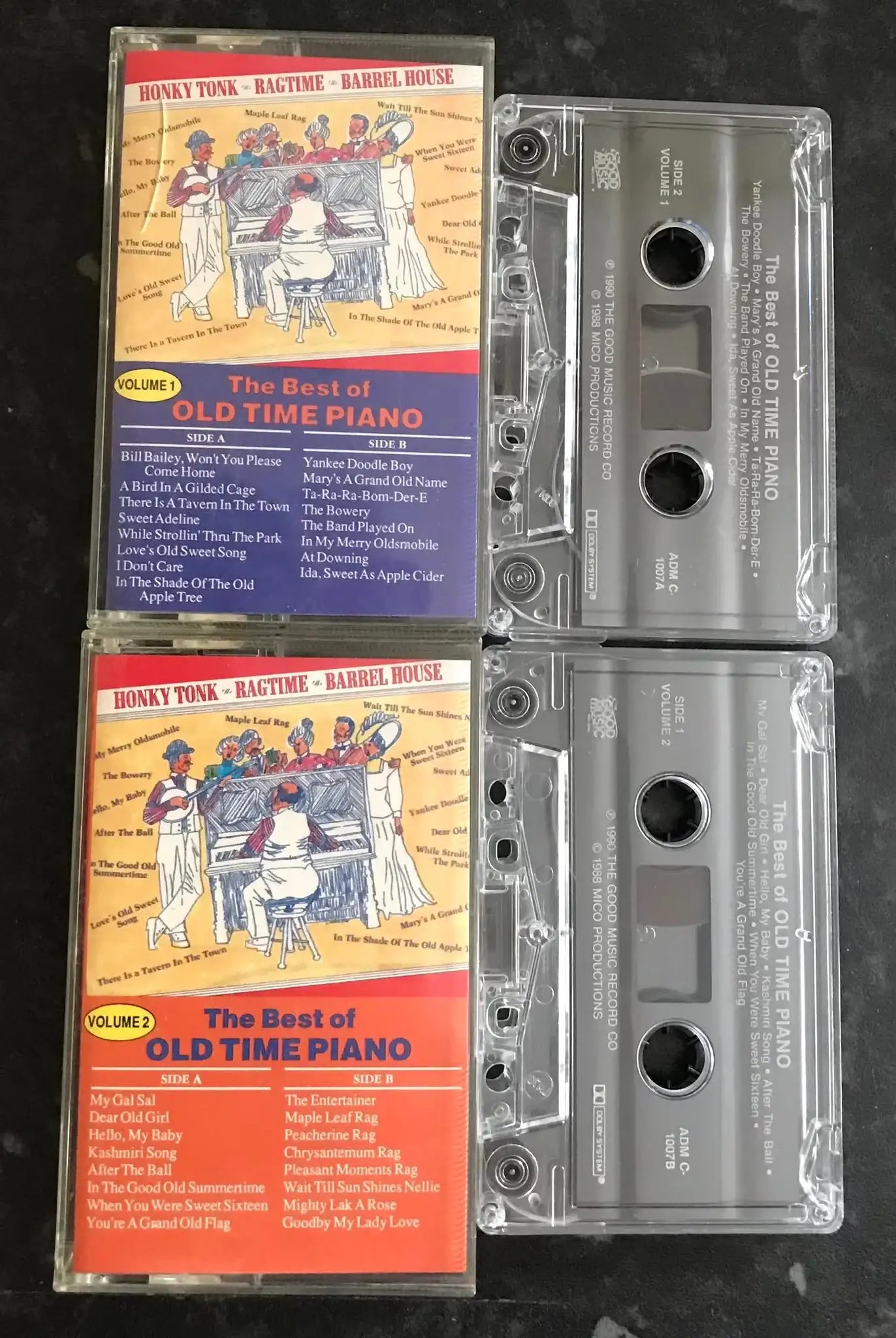 The Best Of Old Time Piano Vol 1 and Vol 2 Album, ADM C-1007A Magretro