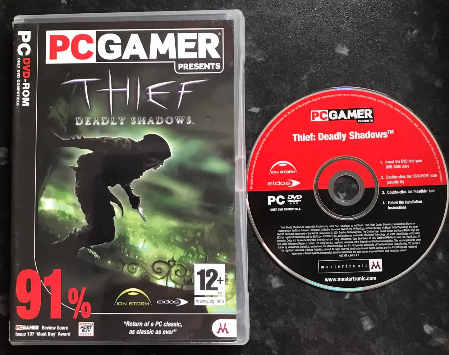 Thief, Deadly Shadows, DVD, UK, Pal, PC Game Magretro