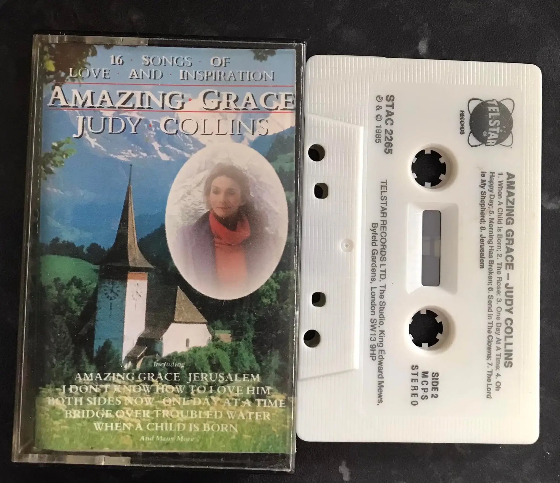 Judy Collins, Amazing Grace Album, Telstar Label, STAC 2265, Vintage Cassette Magretro