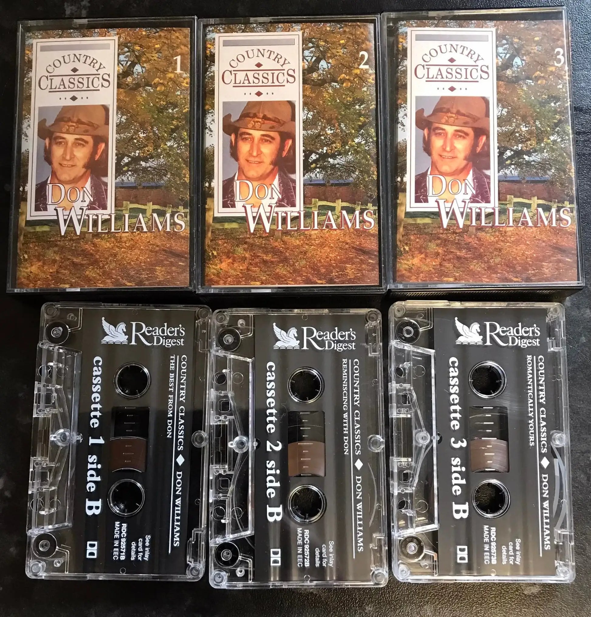 Don Williams, Country Classics, 3 Tape Set, Readers Digest, rds 92571 Magretro