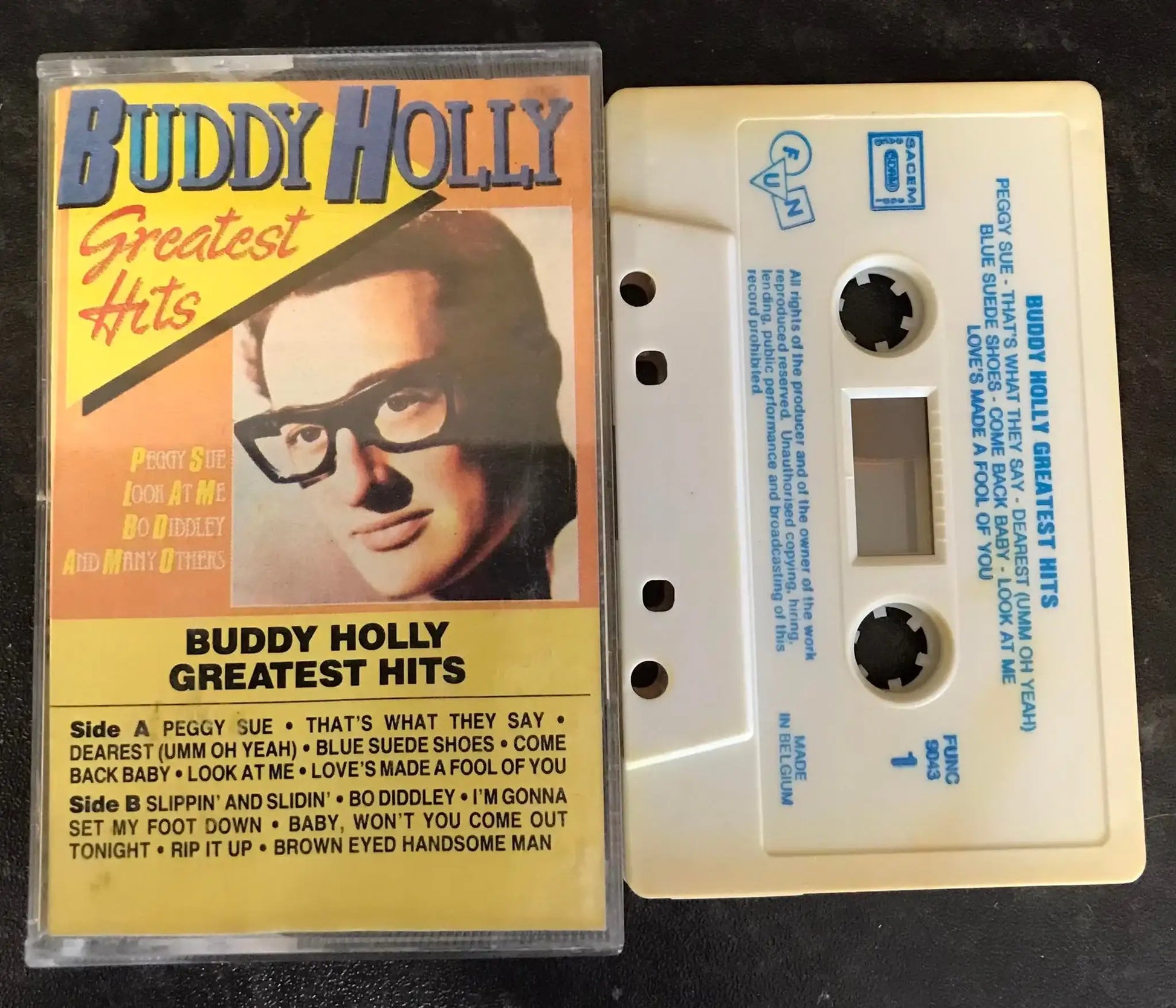 Buddy Holly Greatest Hits, FUNC 9043 (RARE), Vintage Cassette Magretro