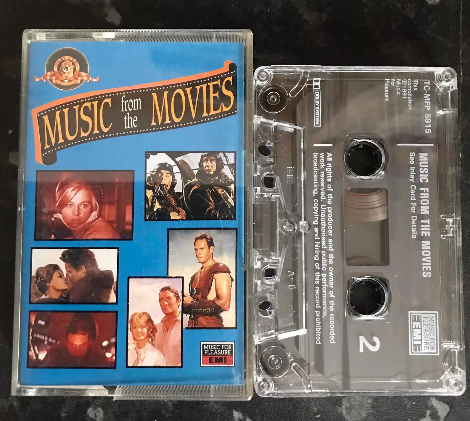 Music from the Movies Album, tc-mfp 5915, Music For Pleasure, Vintage Cassette Magretro