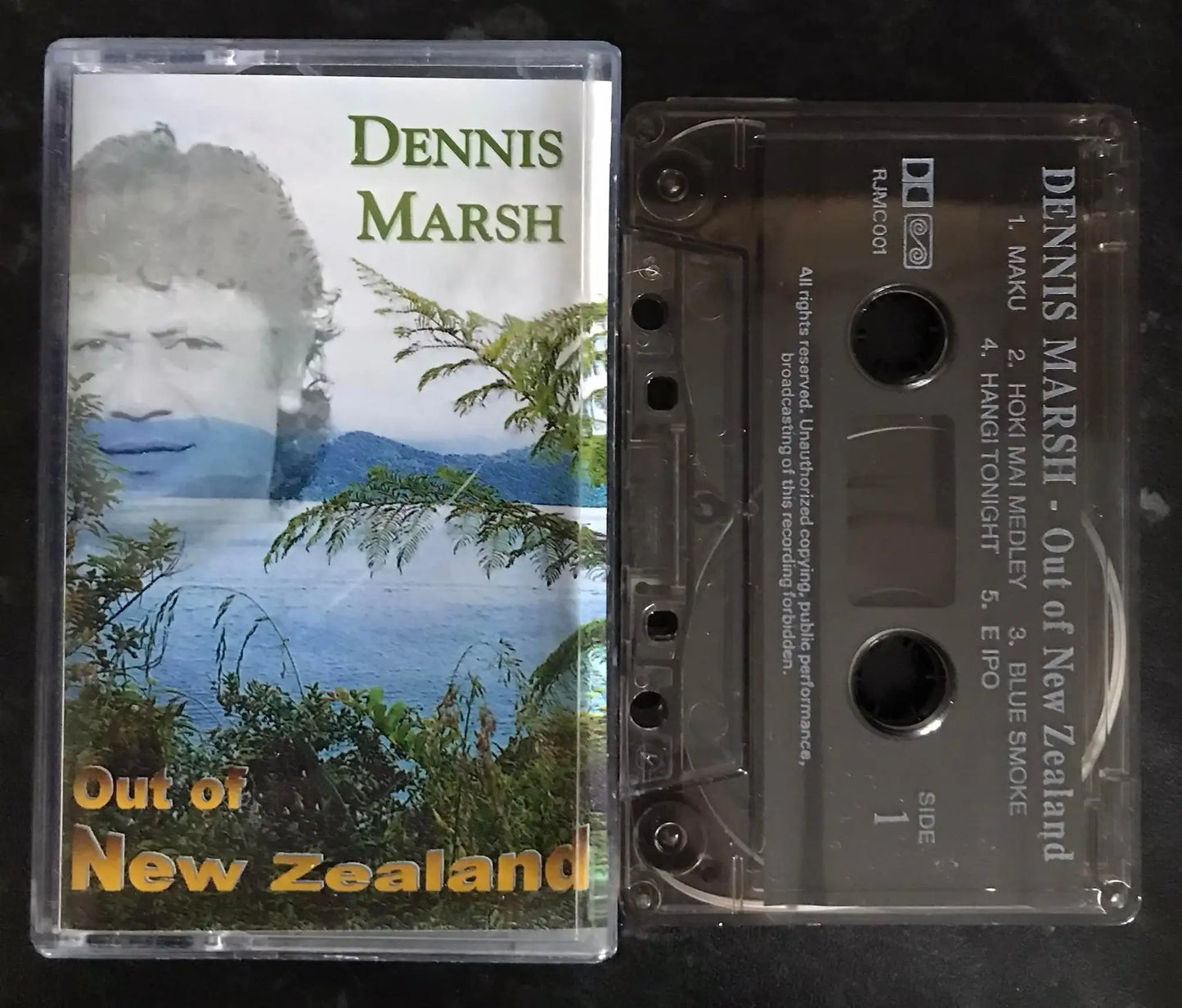 Dennis Marsh, Out Of New Zealand Album, rjmc 001, Vintage Cassette Magretro