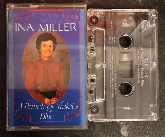 Ina Miller, A Bunch of Violets Blue Album,cwgr 121,Ross Records,Vintage Cassette Magretro
