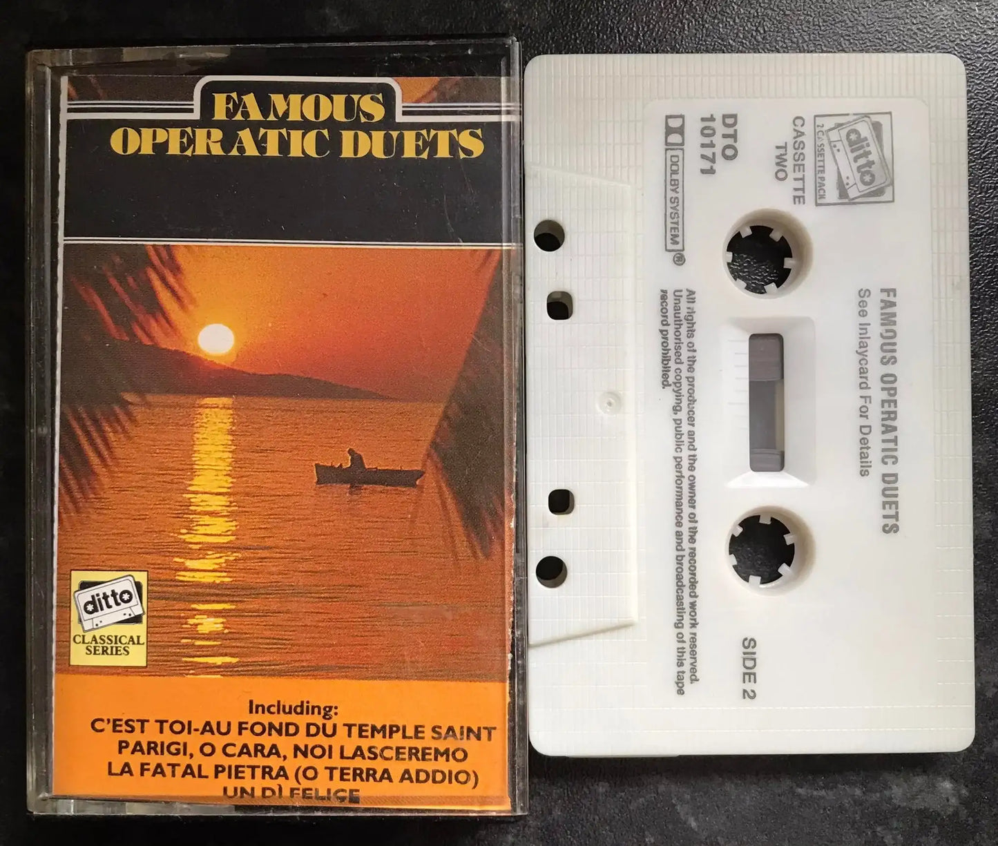 Famous Operatic Duets, Cassette TWO, Ditto Release Label, DTO 10171B Magretro