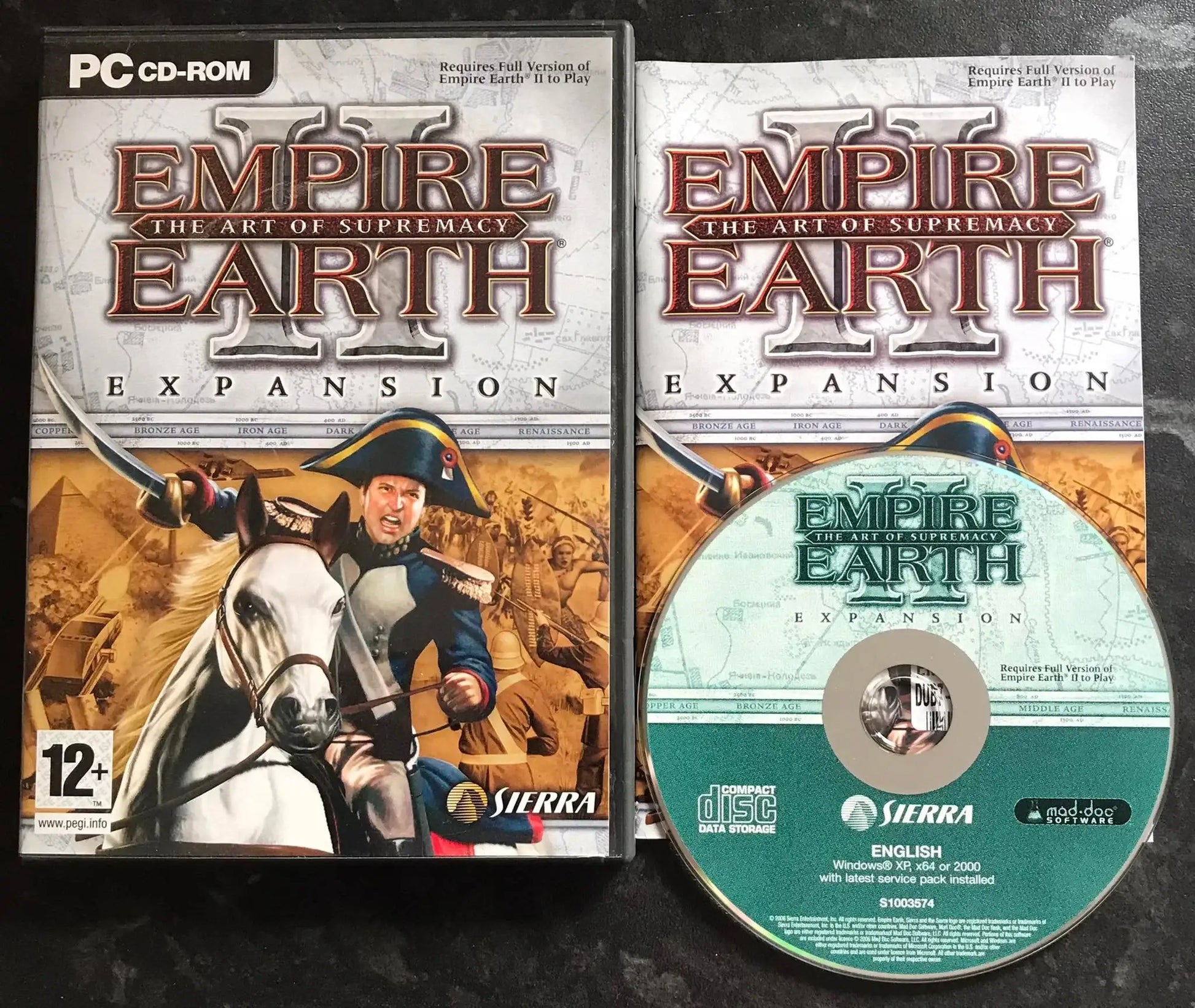 Empire Earth II, The Art of Supremacy Expansion Pack, UK, Pal, PC Game Magretro