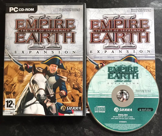 Empire Earth II, The Art of Supremacy Expansion Pack, UK, Pal, PC Game Magretro