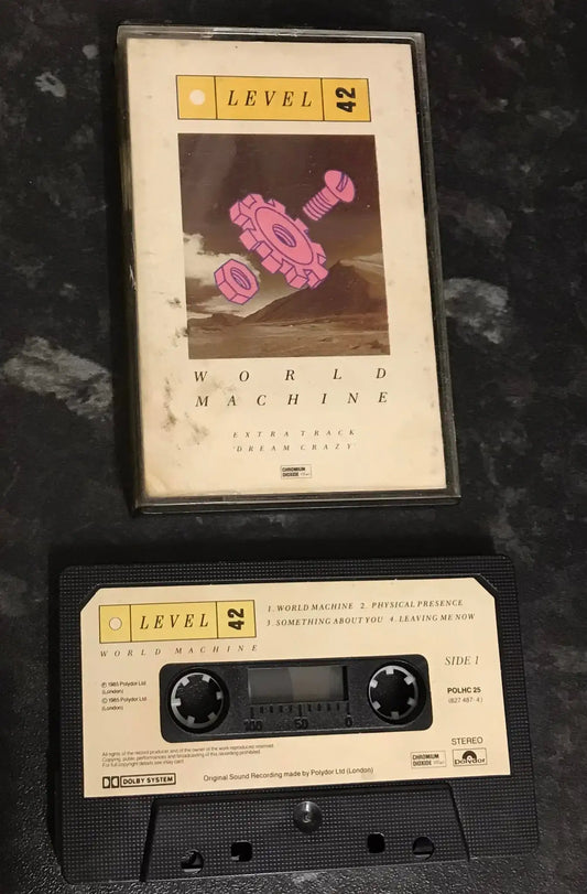 Level 42, World Machine Album, Polydor, POLHC 25, Vintage Cassette Magretro