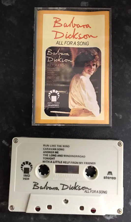 Barbara Dickson, All For A Song Album,IMD7934, Bootleg release, Vintage Cassett Magretro
