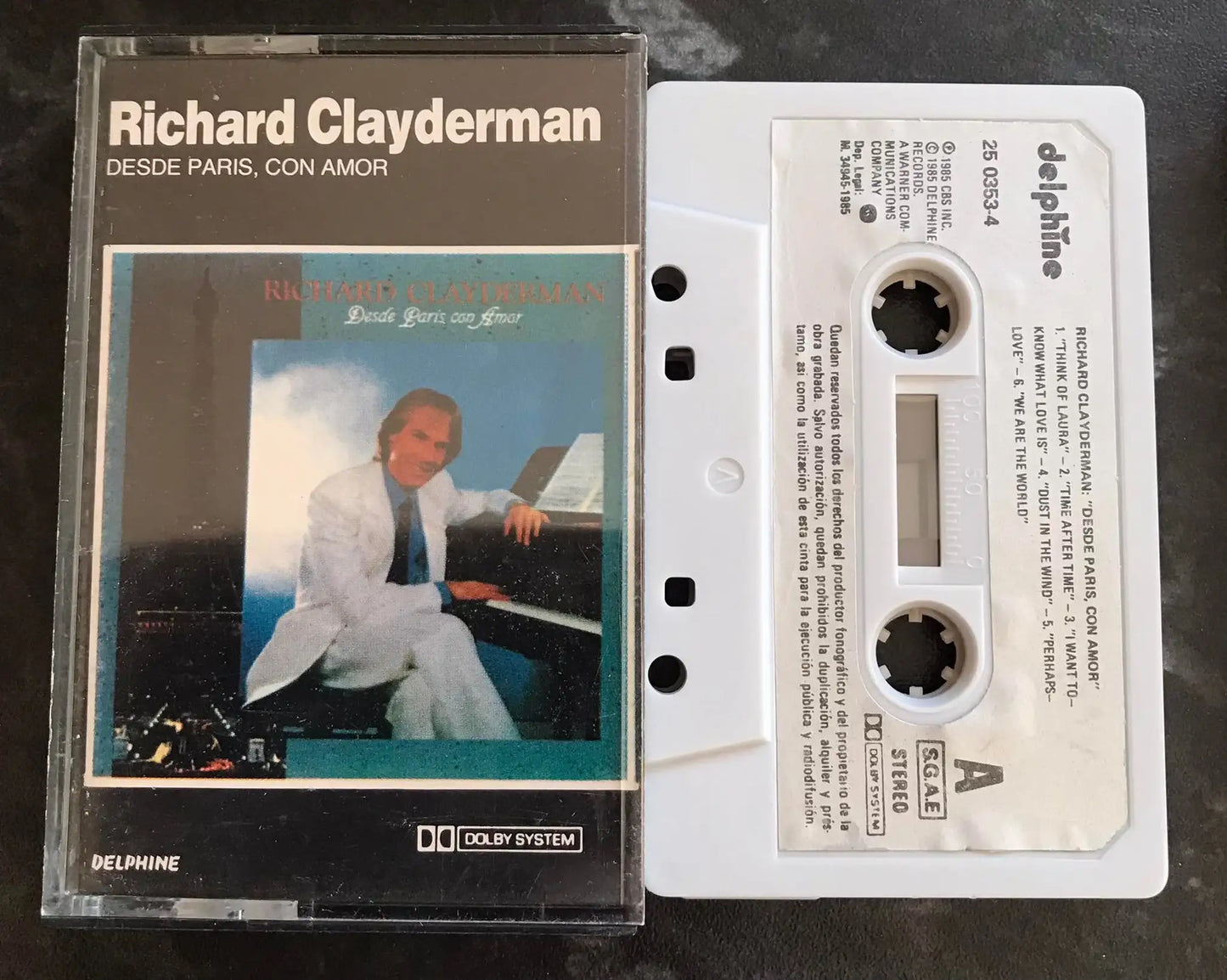 Richard Clayderman, Desde Paris, Con Amor, Delphine, M 250353-4 Magretro