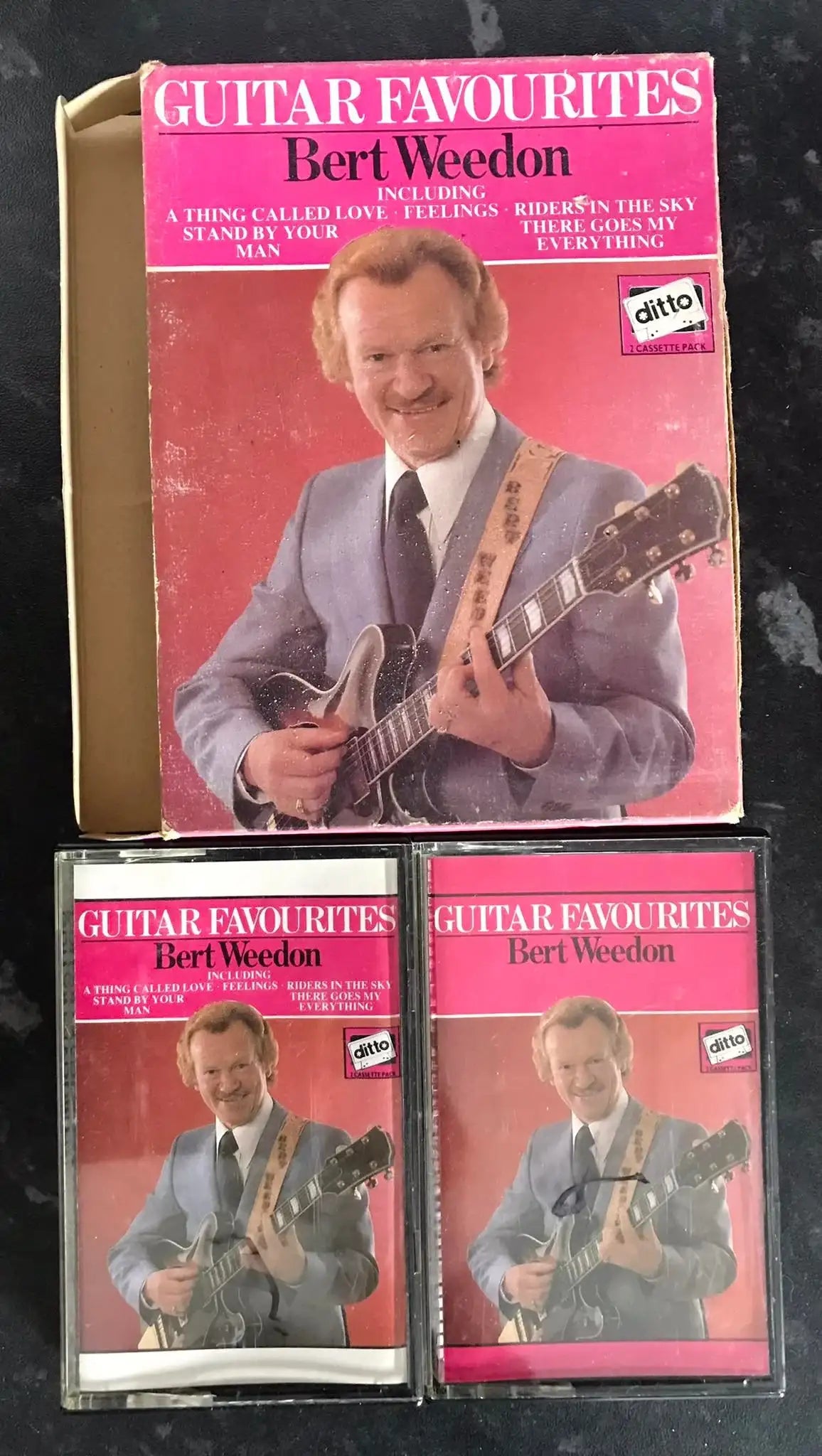 Bert Weedon, Guitar Favourites Double Album, Ditto, DTO 10072, Vintage Cassette Magretro
