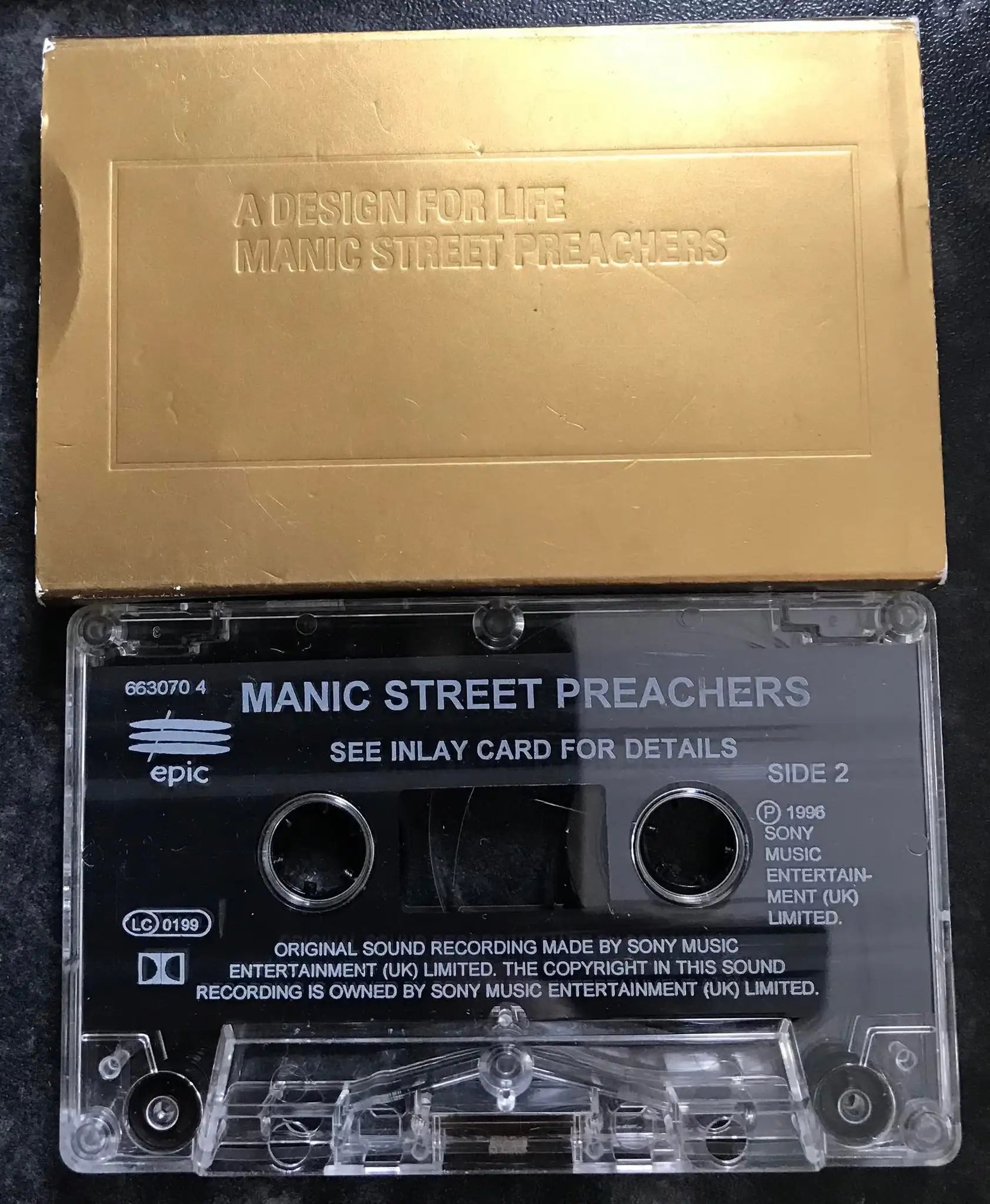 Manic Street Preachers, A Design For Life, 663070 4, Epic, Vintage Cassette Magretro