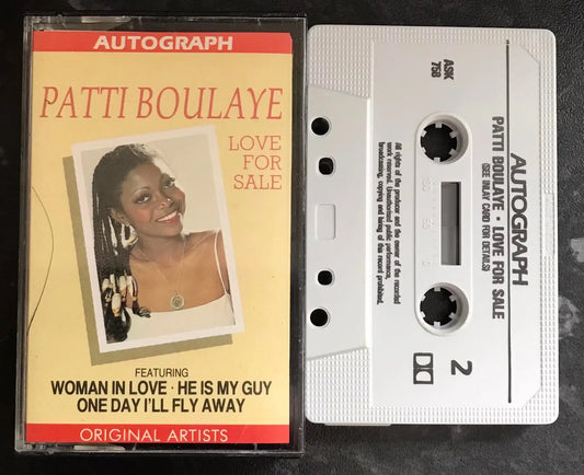 Patti Boulaye, Love For Sale Album, Autograph, ASK 758, Vintage Cassette Magretro