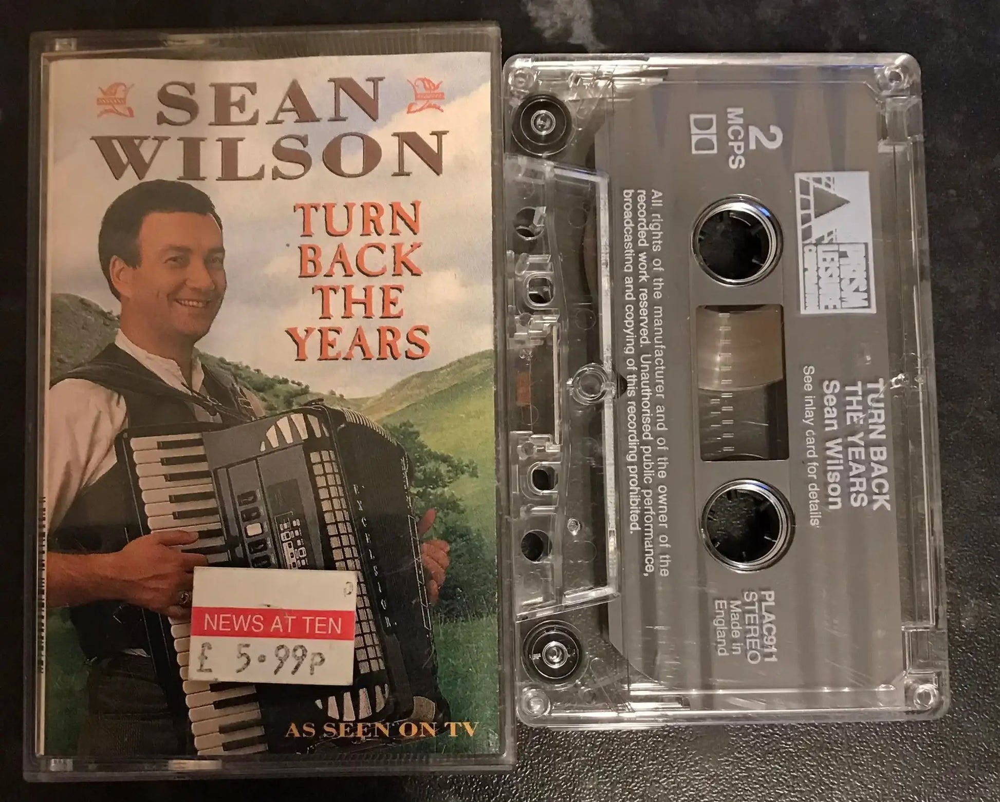 Sean Wilson, Turn Back The Years, PLAC 911, Vintage Cassette Magretro