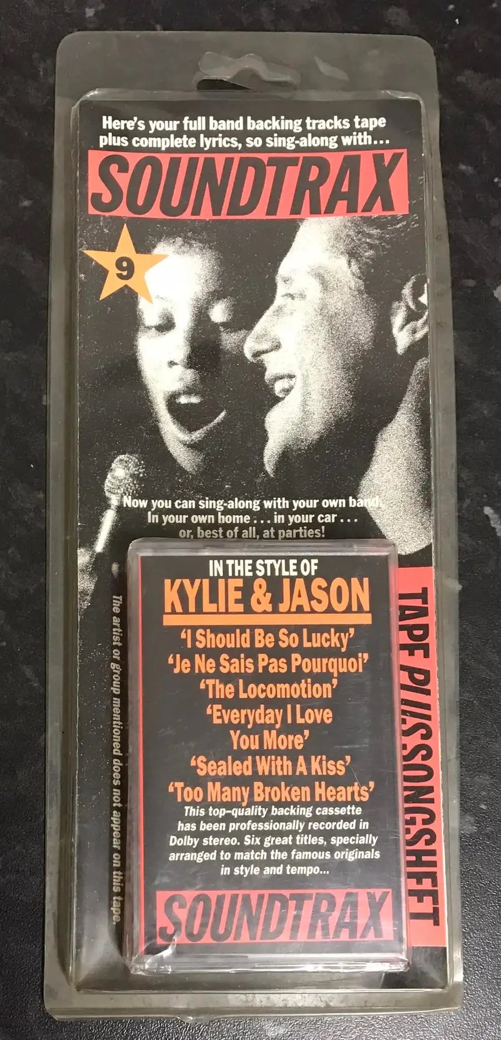 Soundtrax 9 in the style of Kylie and Jason, Vintage Cassette Magretro
