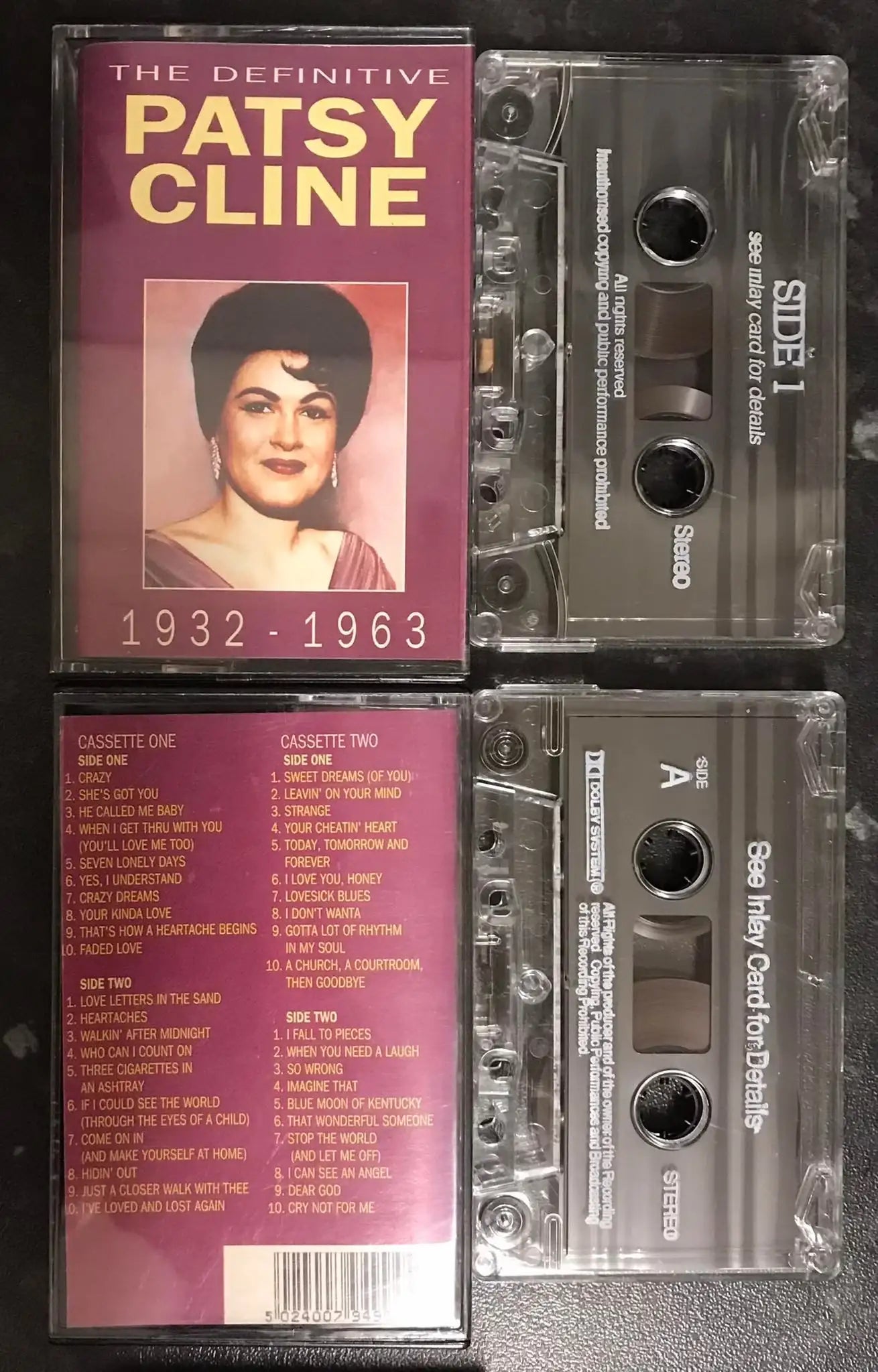 The Definitive Patsy Cline 1932, 1963, Arcade Records (UK) Ltd, ARC 94994 Magretro