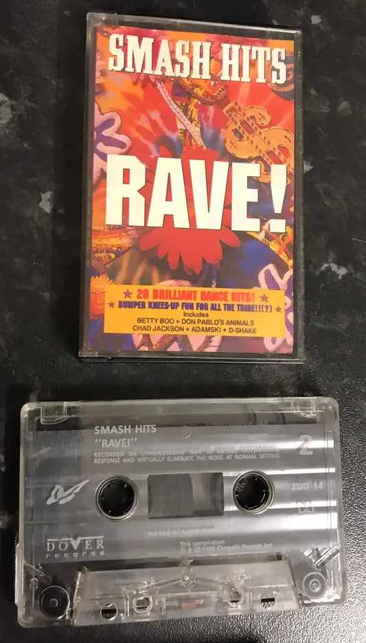 Smash Hits Magazine, Rave! Album, Dover Records, ZDD 14, Vintage Cassette Magretro