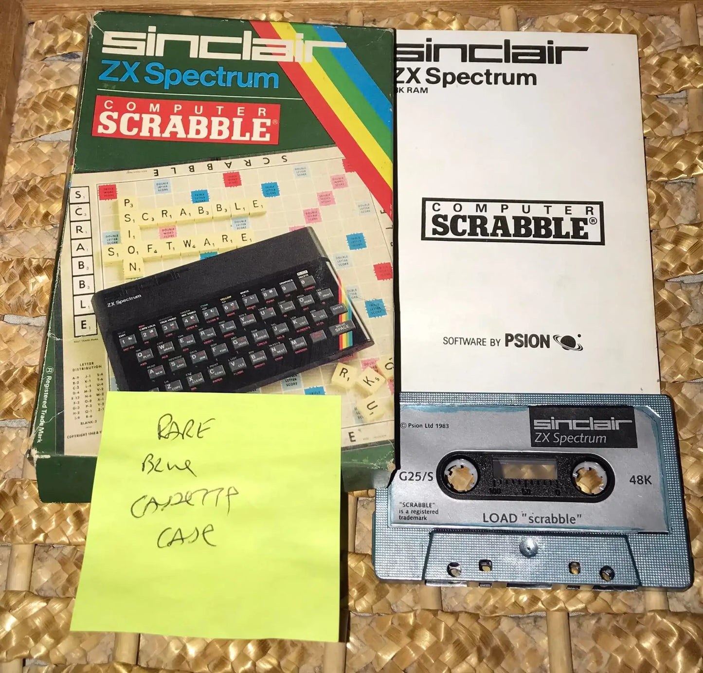 Scrabble, Blue cassette, ZX Spectrum Rare, Sinclair research, WORKING Magretro