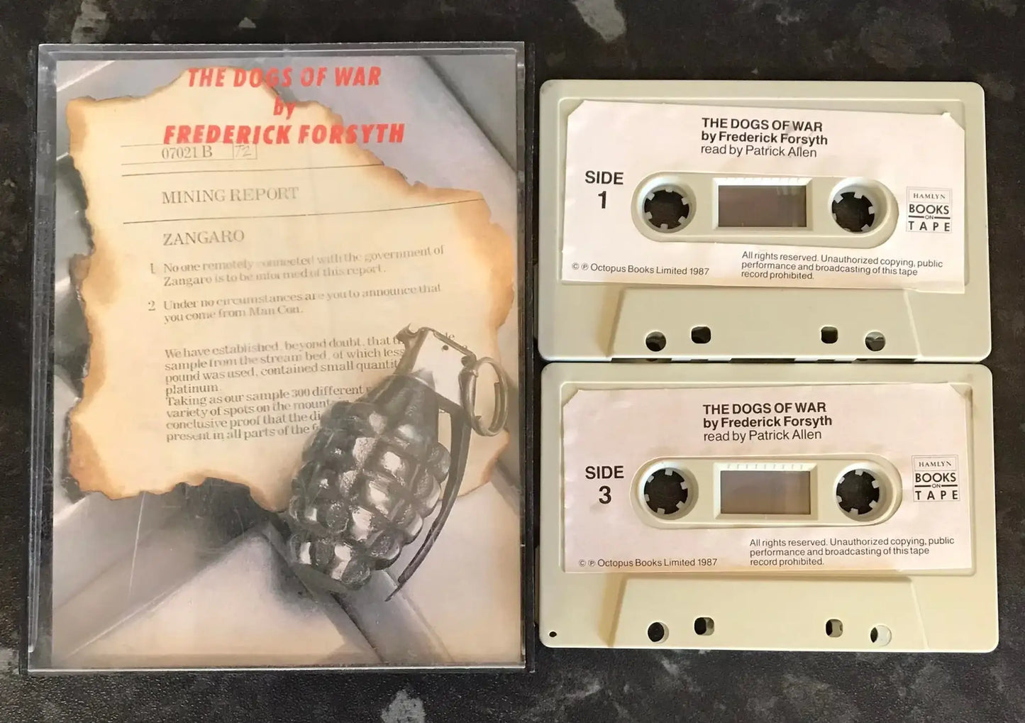 The Dogs Of War Audiobook, Frederick Forsyth, Vintage Cassette Magretro