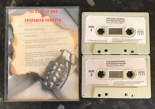 The Dogs Of War Audiobook, Frederick Forsyth, Vintage Cassette Magretro