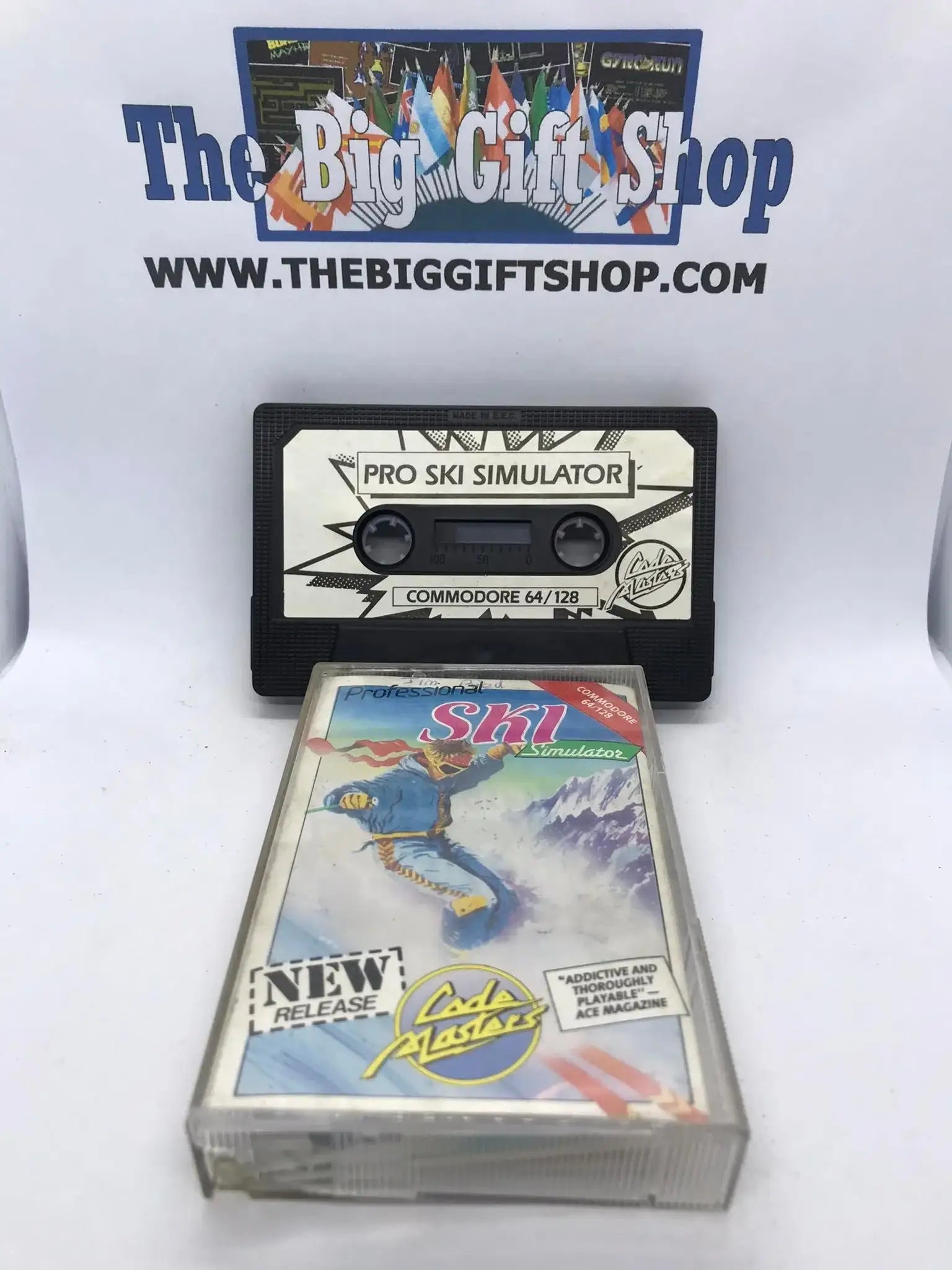 Professional Ski Simulator, C64, Released by Codemasters Magretro