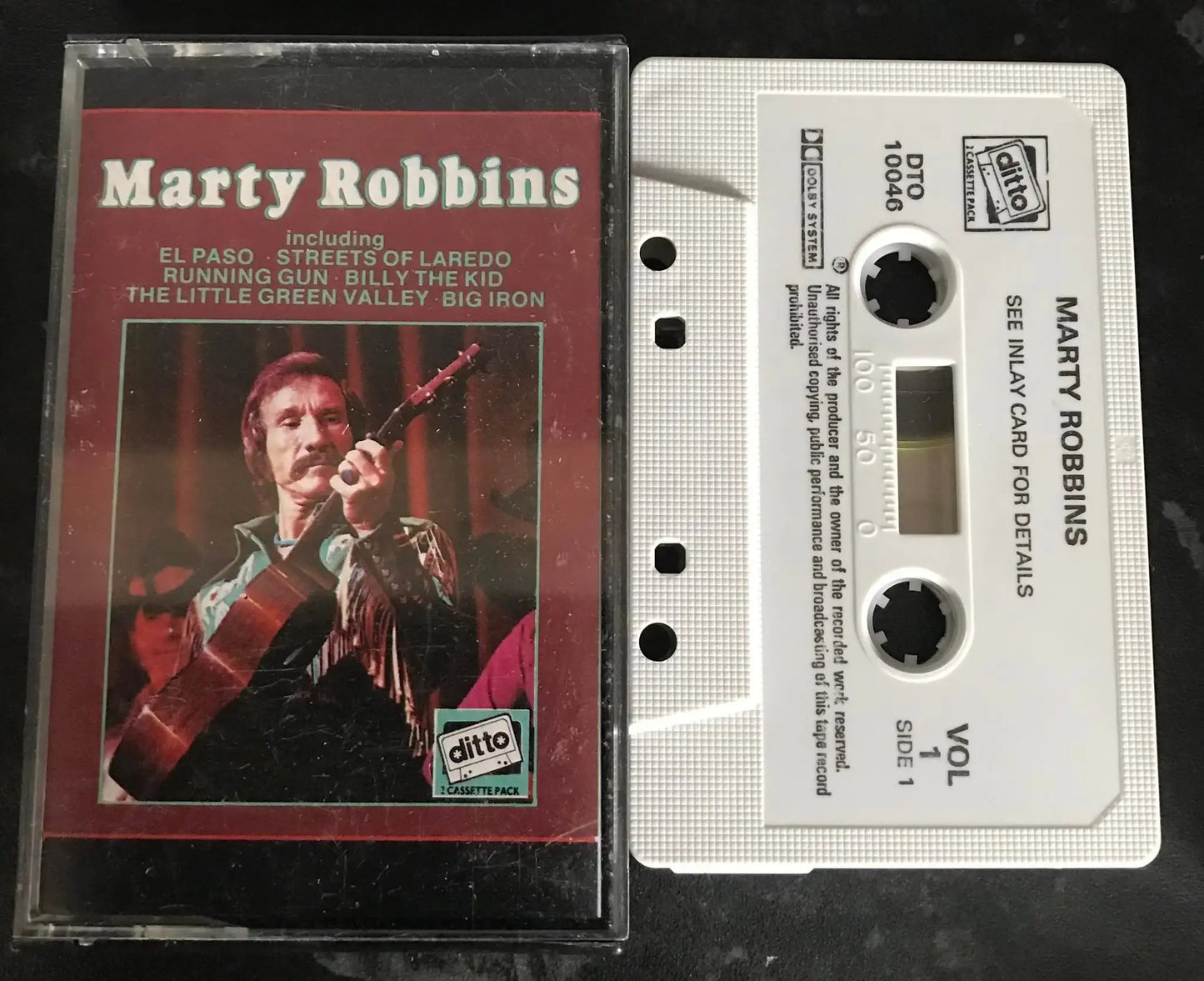 Marty Robbins, Volume 1, self titled album, Ditto, DTO 10046, Vintage Cassette Magretro