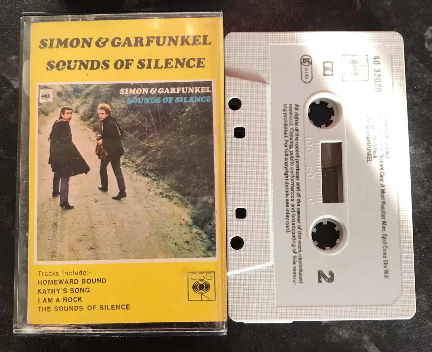 Simon & Garfunkel, Sounds of Silence Album, CBS, 40-32020, Vintage Cassette Magretro