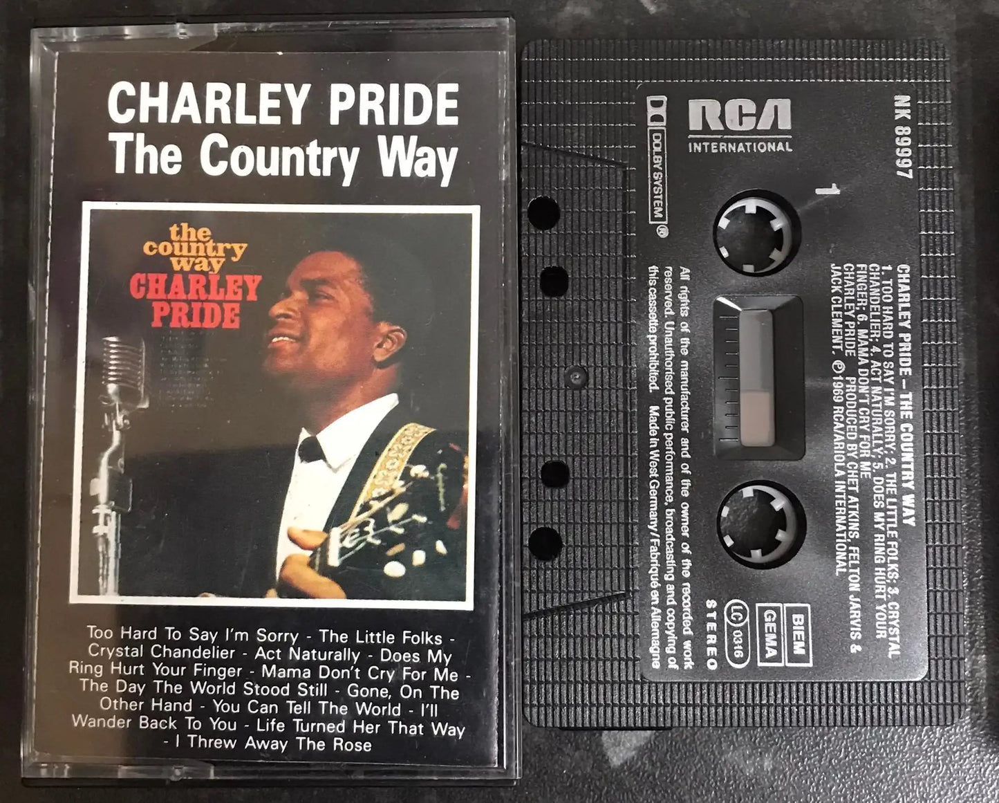 Charley Pride, The Country Way Album, nk 89997, RCA, Vintage Cassette Magretro