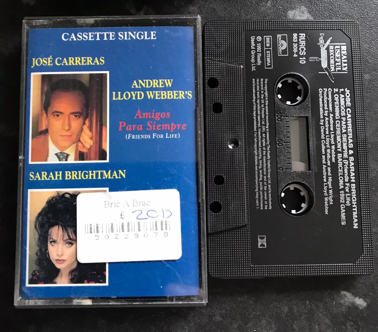 Andrew Lloyd Webber's Amigos Para Siempre, RURCS 10, Vintage Cassette Magretro