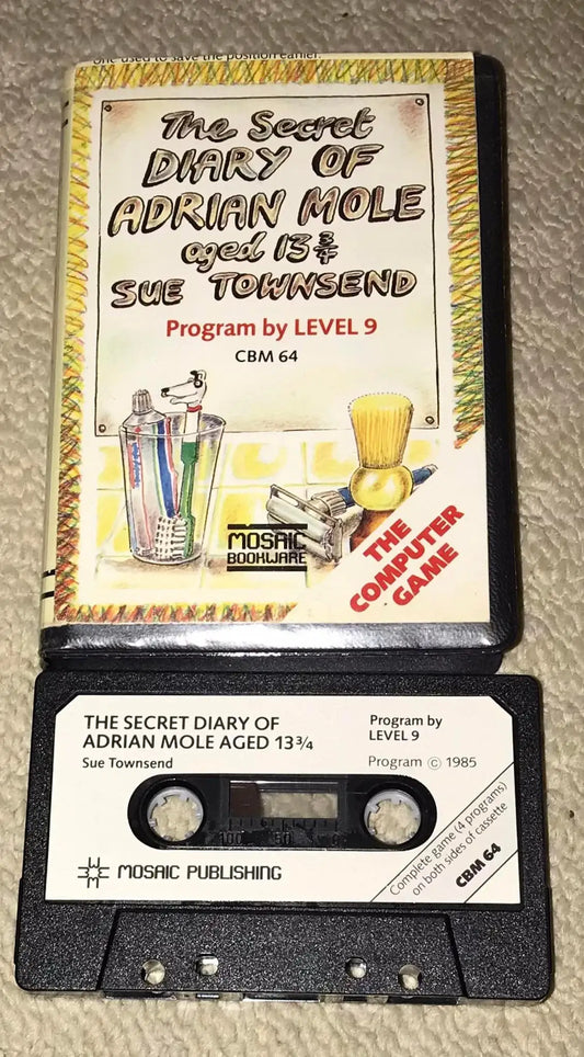 The Secret Diary of Adrian Mole, C64 Game, Released by LEVEL 9, WORKING Magretro