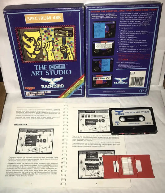 The OCP Art Studio, ZX Spectrum by Rainbird, Working Magretro
