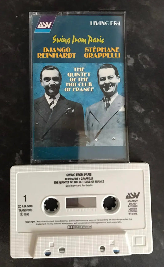 Swing From Paris, Reinhardt, Grappelli Album, zc aja 5070, Vintage Cassette Magretro